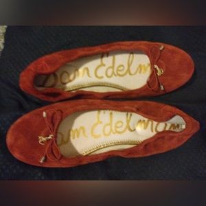Sam Edelman Felicia Suede Burnt Orange Size 9